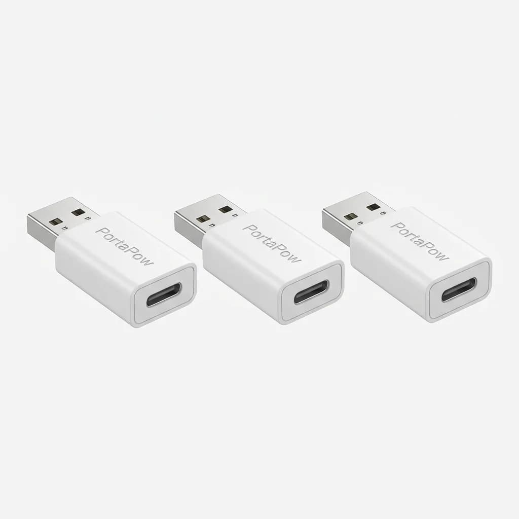 PortaPow USB Data Blocker 3-Pack