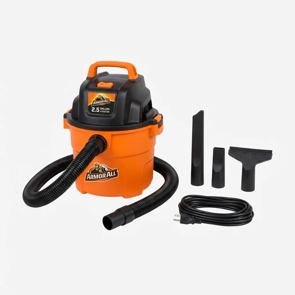 Armor All 2.5 Gallon 2 Peak HP Wet/Dry Utility Shop Vacuum