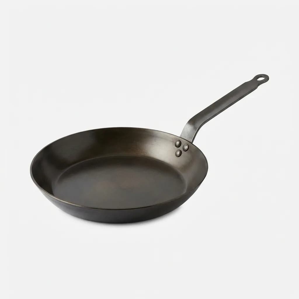 Matfer Bourgeat Black Carbon Steel Fry Pan 11-7/8-Inch