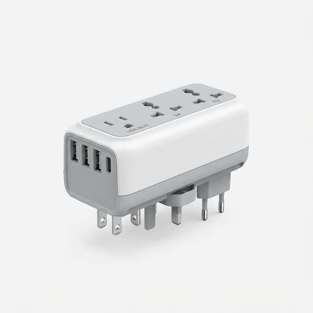 Epicka Universal Travel Adapter with Power Strip