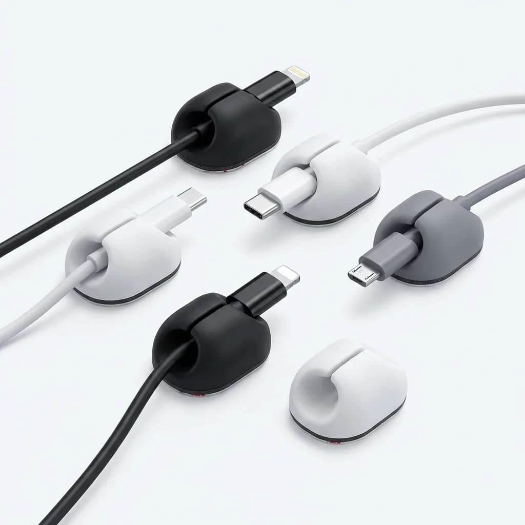 LISEN Magnetic Cable Holder (6-Pack)